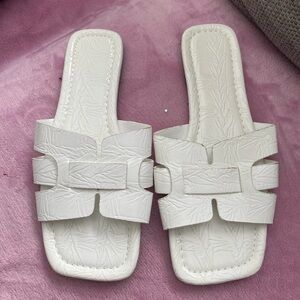 Elegant White Women's Sandals